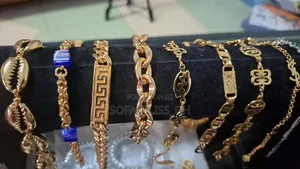 Gold-Plated Bracelets with Adinkra Signs