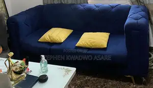 Blue Spacious 3-in-1 and 2-in-1 Sofa Set