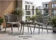 2 Seater Grey Rope Balcony Set - 3
