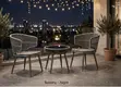 2 Seater Grey Rope Balcony Set - 4