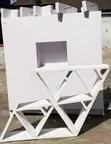 Modern White Office Desk / Workstation - 1