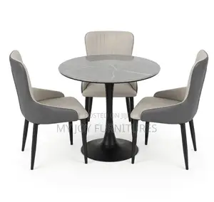 3 Seater Round Leisure Grey Marble Set
