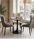 3 Seater Round Leisure Grey Marble Set - 2