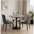 3 Seater Round Leisure Grey Marble Set - 3