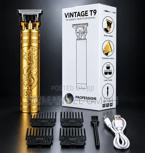 Style Rechargeable Gold Hair Clippers