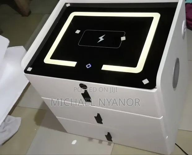 Smart Bedside Cabinet with Wireless Charging & Bluetooth Speakers - 1