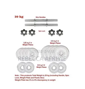 Bodyfit Adjustable Dumbbells (20kg)