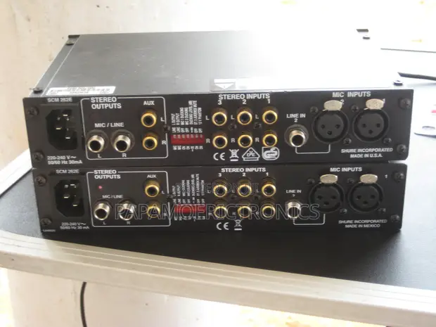 Shure SCM262 Stereo Microphone Mixer - 1