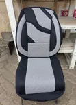 Premium Grey & Black Leather/Fabric Car Seat Cover - Full Set - 2