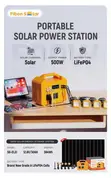 500W Portable Power Station with 100W Solar Panel - 2