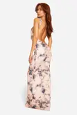 Rope Detail Ruched Tie Dye Maxi Dress - 2