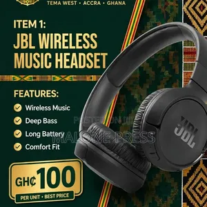 JBL Wireless Music Headset - Black