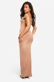 Petite Slinky Twist Shoulder Maxi Dress - 1