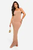 Petite Slinky Twist Shoulder Maxi Dress - 2