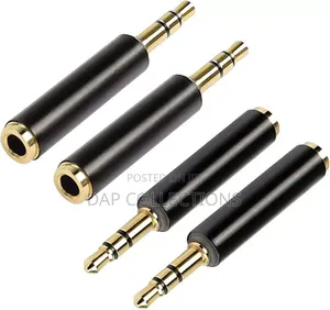 4pcs TRS Audio Adapter / Coupler 3.5mm