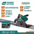 Heavy Duty Plunge Cut Track Saw 1400W 168mm - 2