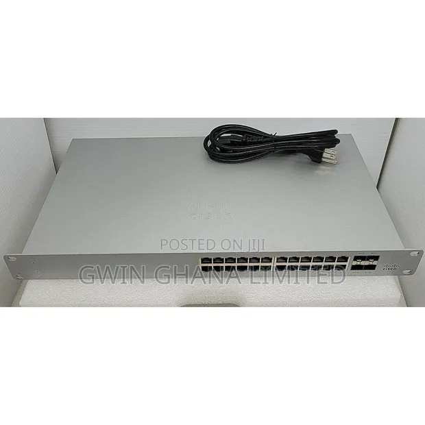 Cisco Meraki MS225-24P 24-Port Gigabit PoE+ Managed Switch - 1