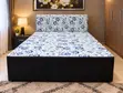Inbuilt Double Bed with Mattress - Treated Wood & Leather - 2