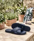 Men's Leather Slippers by C&S Collection - 1