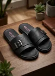 Men's Leather Slippers by C&S Collection - 2