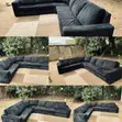 Velvet Black Raina Couch - Used - 2