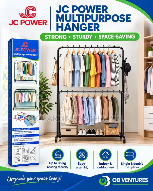 JC Power Multipurpose Double Bar Hanger - 1