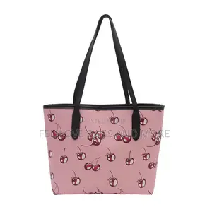 Quality Pink Leather Tote Bag - Brand New
