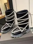 Rick Owens Black Lunar Tractor Boots - 1