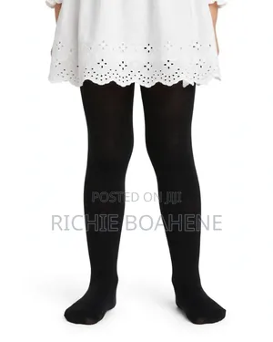 Black Stockings for Girls (4-6 Years)