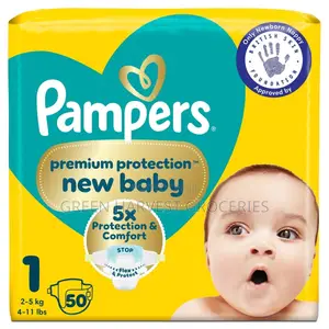Pampers Premium Protection New Baby Diapers Jumbo+ Pack (80 Count)
