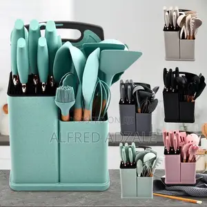 19-Piece Premium Silicone Kitchen Utensils Set