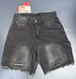 Solid Jeans Shorts - 4
