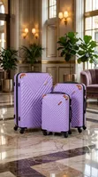Luxury Travel Set - 3 Bags (Lavender/Rose Gold) - 2