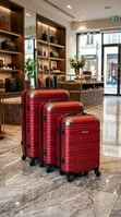 Luxury Travel Set - 3 Bags (Lavender/Rose Gold) - 3