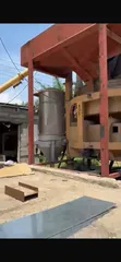 Concrete Batching Plant with Cement and Fly Ash Storage Silos - 2