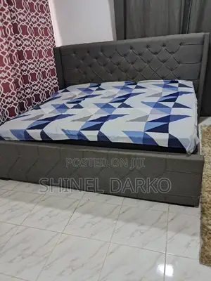 King Size Bed Frame and Mattress (Used)