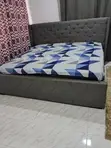 King Size Bed Frame and Mattress (Used) - 1
