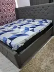 King Size Bed Frame and Mattress (Used) - 3