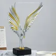 Luxury Silver & Gold Eagle Statue - 1