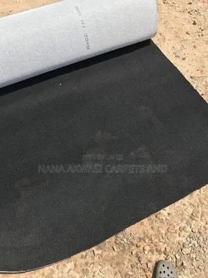 Plain Black Industrial Carpet