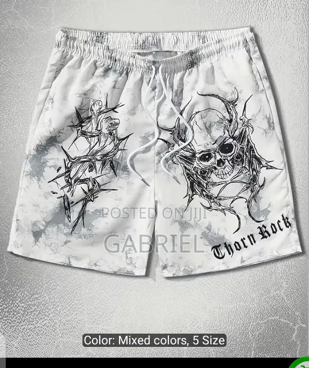 Summer 3D Printed Beach Casual Shorts - 1