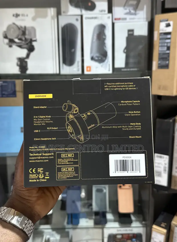 Maono PD300X USB/XLR Dynamic Microphone - 1