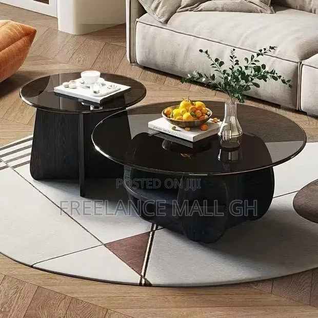 Double Glass Center Table - 1