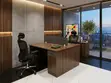Office Workstation Desk with Privacy Screen - 3