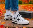 New Balance 550 White and Black Sneakers - 2