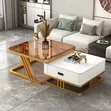 Square Double Center Table - 1