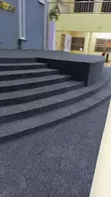 Dark Gray Industrial Plain Carpet - 1