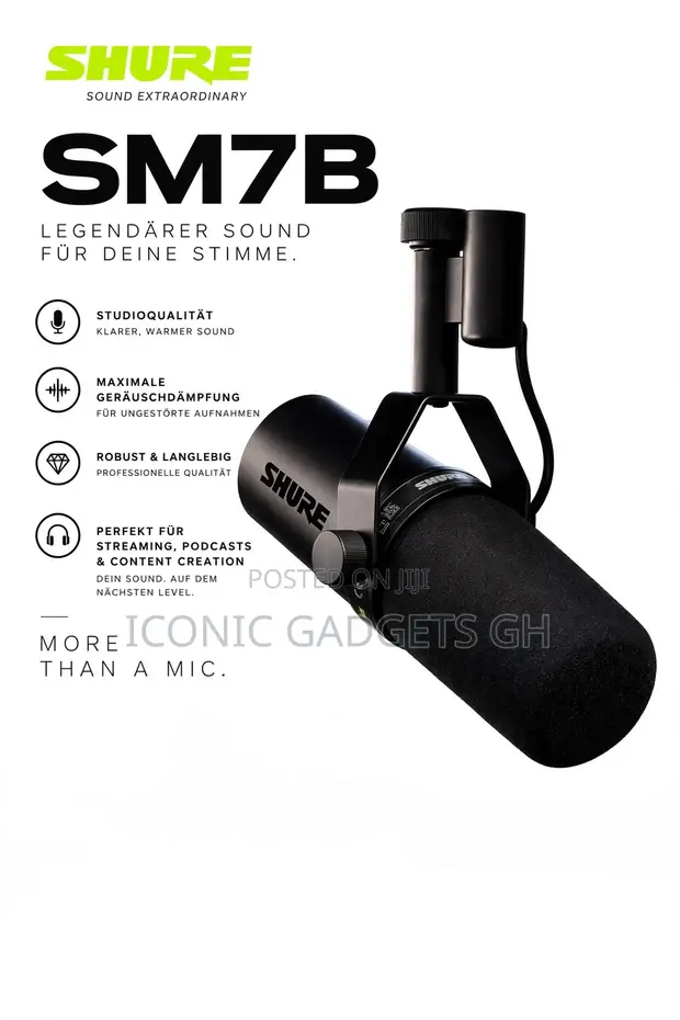 Shure SM7B Studio Microphone - 1