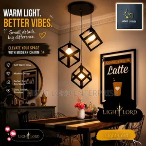 Better Vibes 3-in-1 Geometric Cube Chandelier
