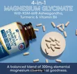 4-in-1 Magnesium Glycinate with KSM-66 Ashwagandha, Turmeric & B6 - 3